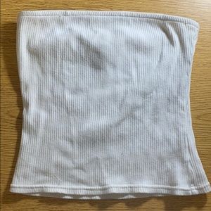 H&M White ribbed tube top